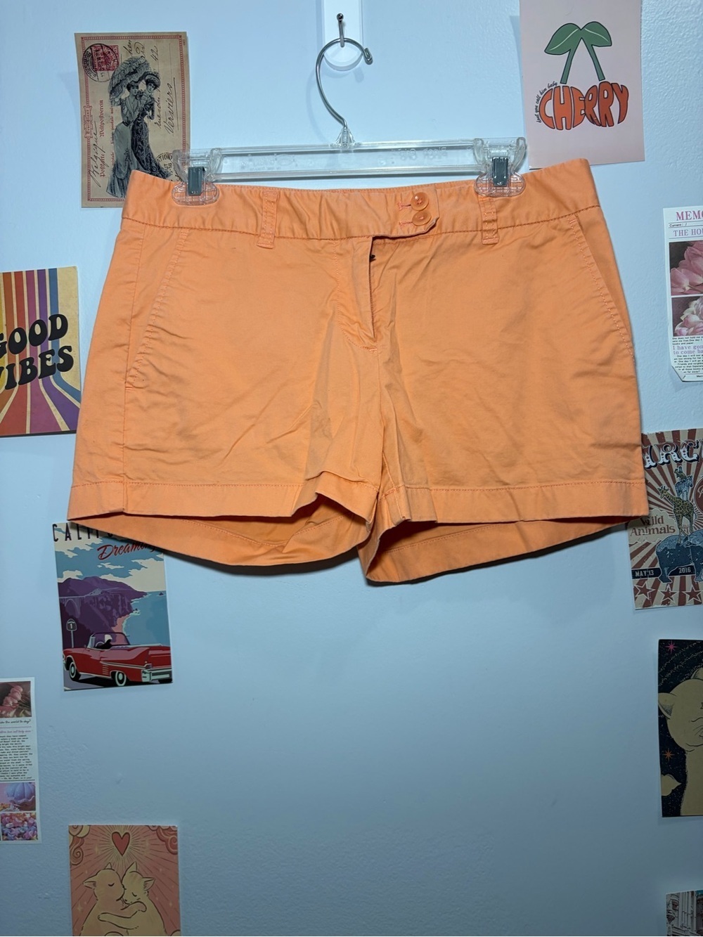 Vineyard Vines Peach-Orange Cotton Bermuda Shorts